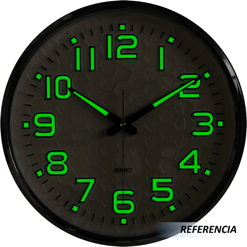 Reloj de pared luminoso autoadhesivo - Imagen 5